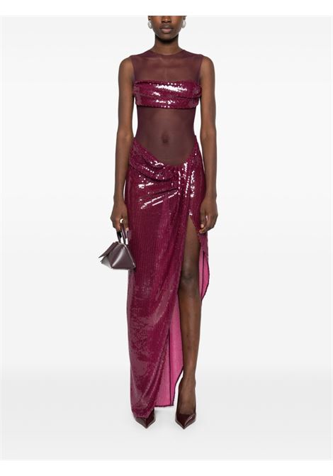 Purple sequin-embellished maxi dress Alex perry - women ALEX PERRY | D1428PLM